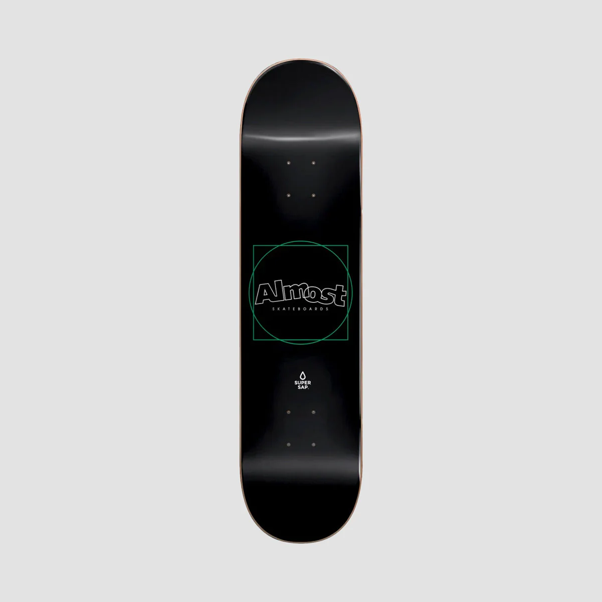 Almost Greener Super Sap R7 Skateboard Deck Black - 8.5"
