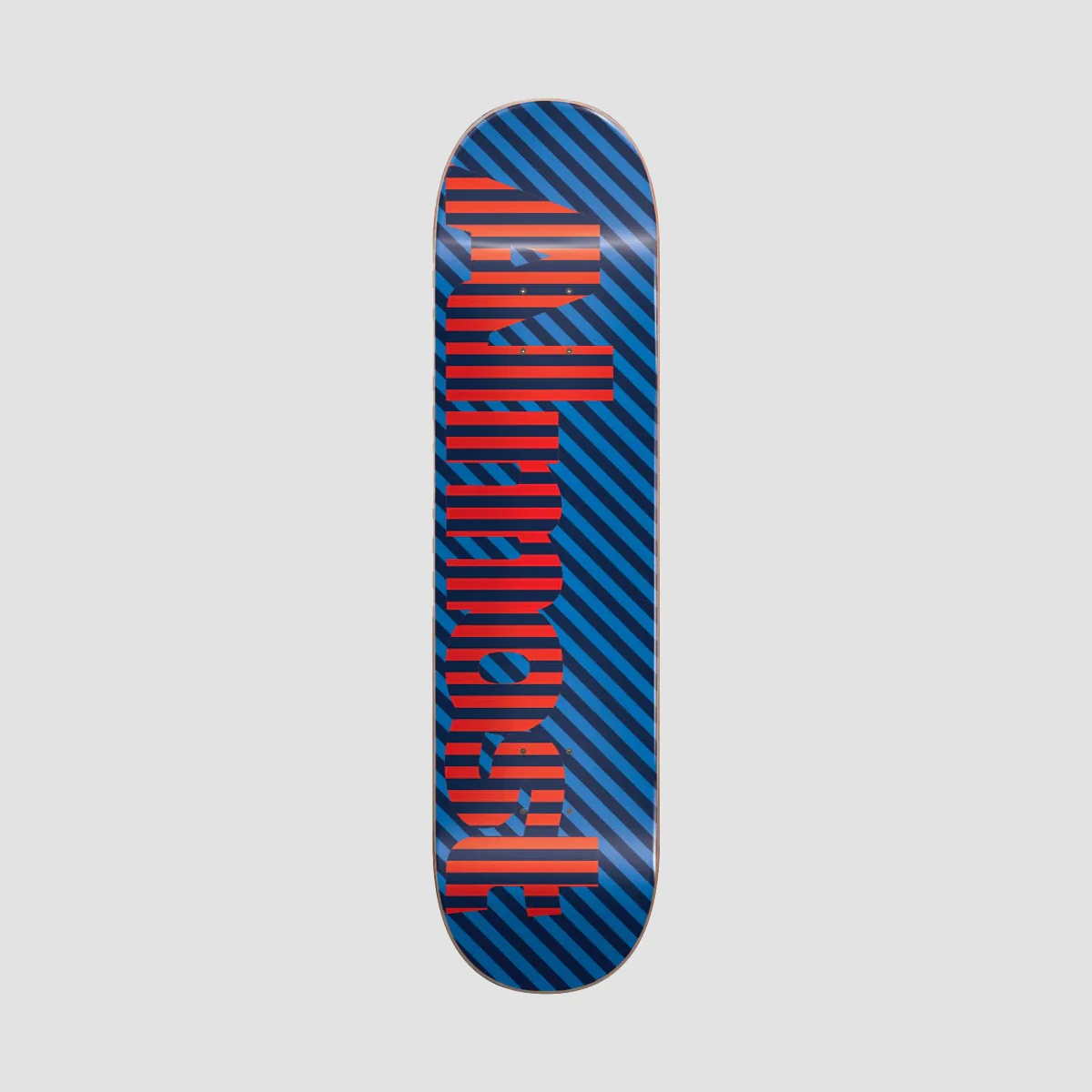 Almost Stripes Hybrid Mid Skateboard Deck Blue - 7.375"