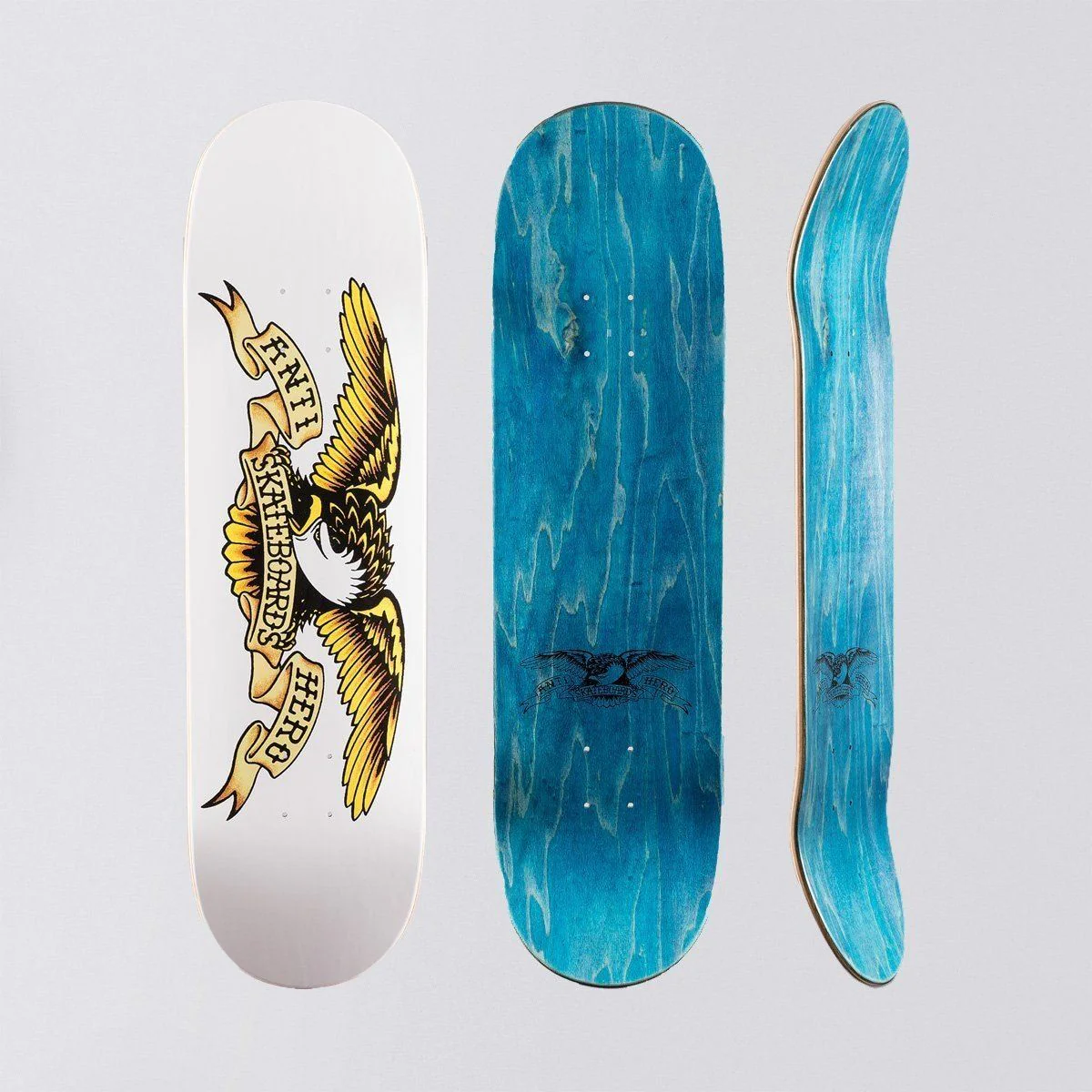 Antihero Classic Eagle Skateboard Deck White - 8.75" - Image 2