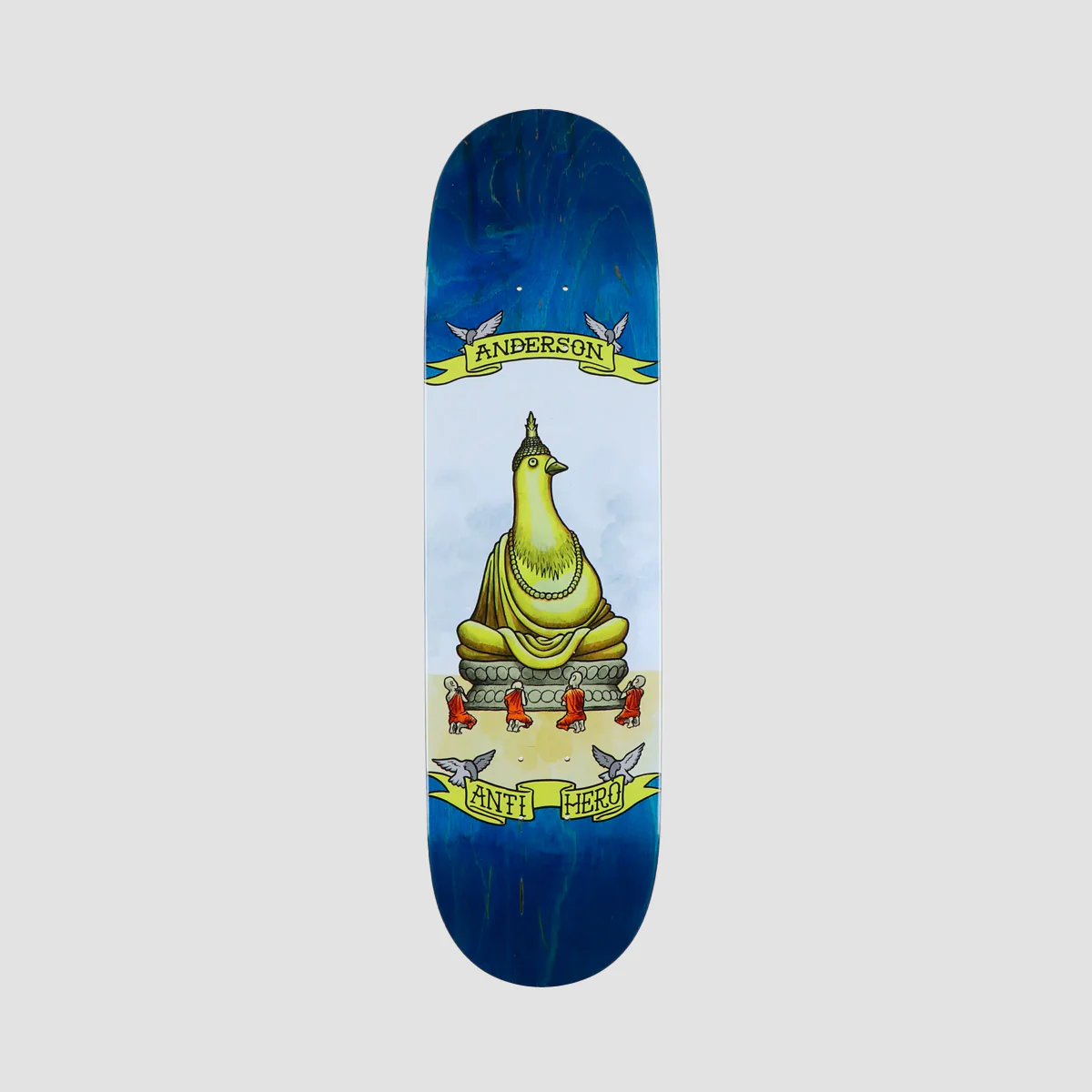Antihero Pigeon Religion Brian Anderson Pro Skateboard Deck Various Stains - 8.5"
