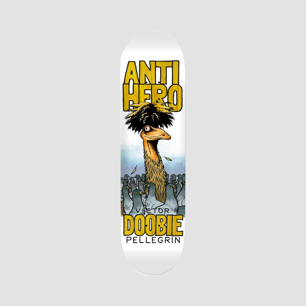 Antihero Victor Doobie Pellegrin Debut Skateboard Deck Assorted Stains - 8.75"