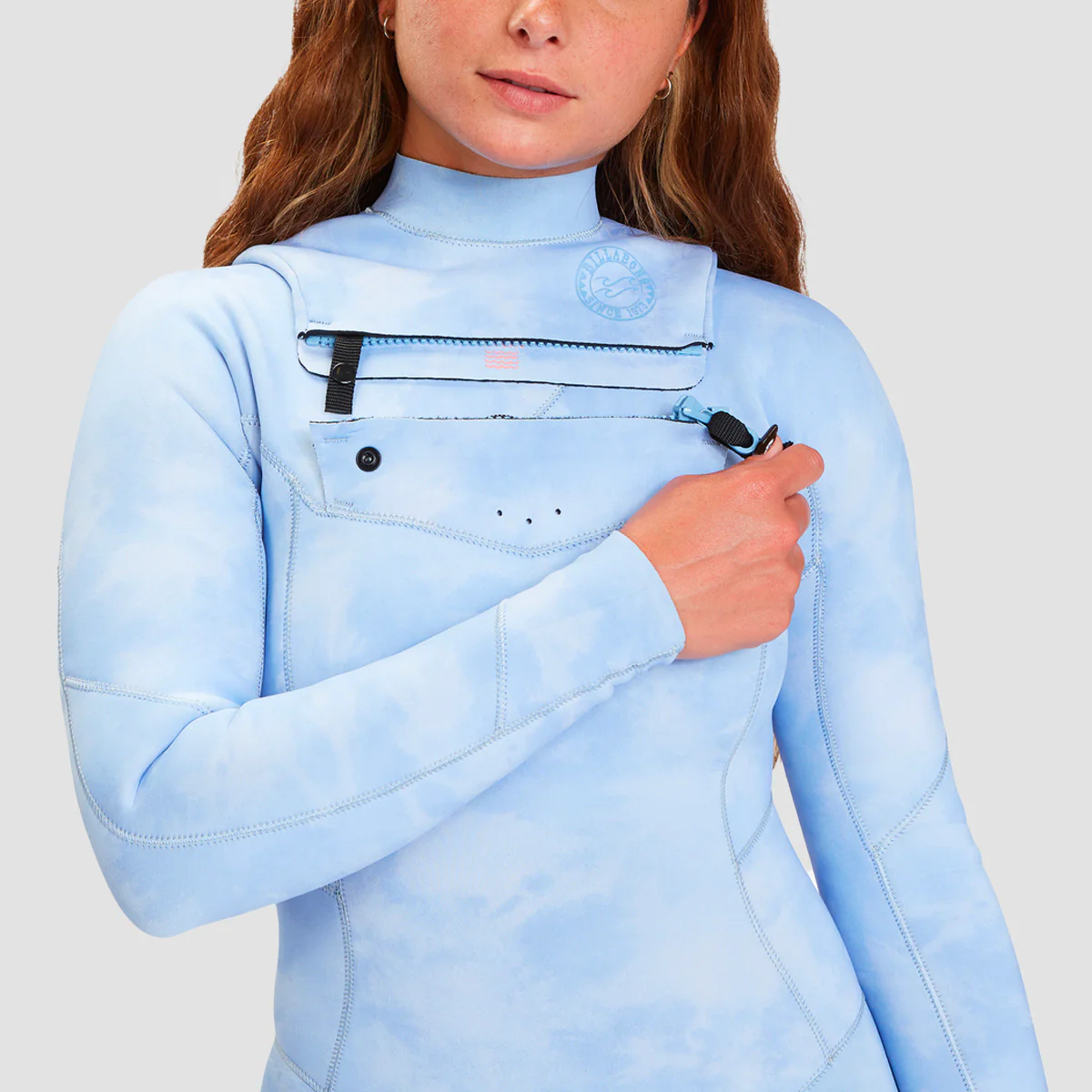 Billabong 3/2mm Salty Dayz Chest Zip Wetsuit Wave Wash - Womens - Image 3