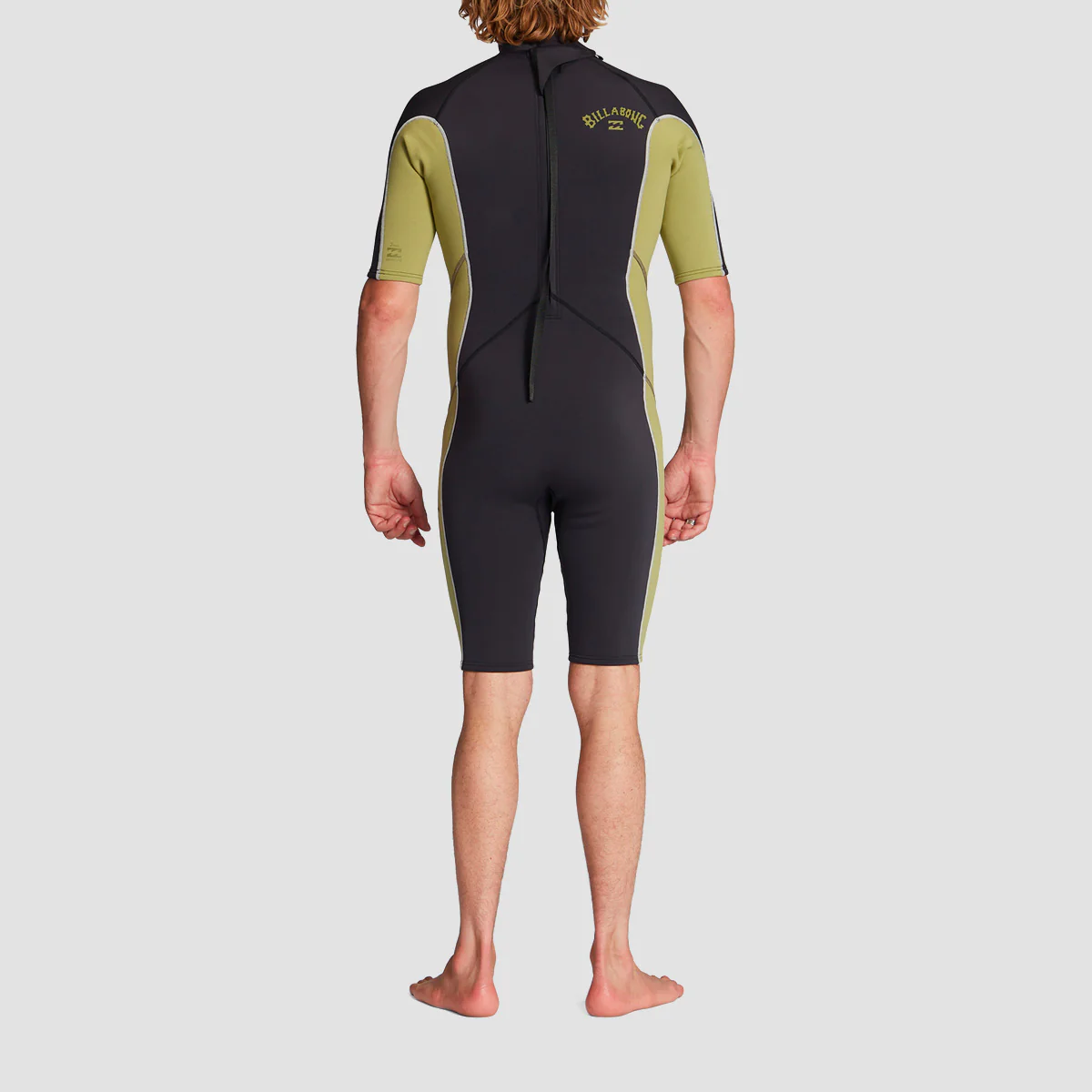 Billabong Absolute 2/2mm Back Zip Shorty Wetsuit Cactus - Image 2