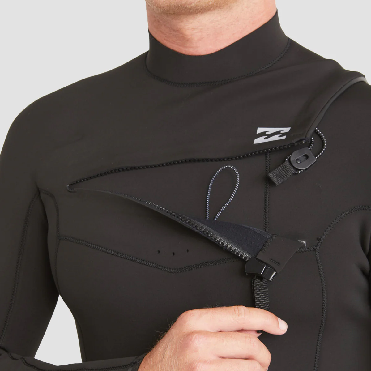 Billabong Absolute 3/2mm Chest Zip Wetsuit Black - Image 3