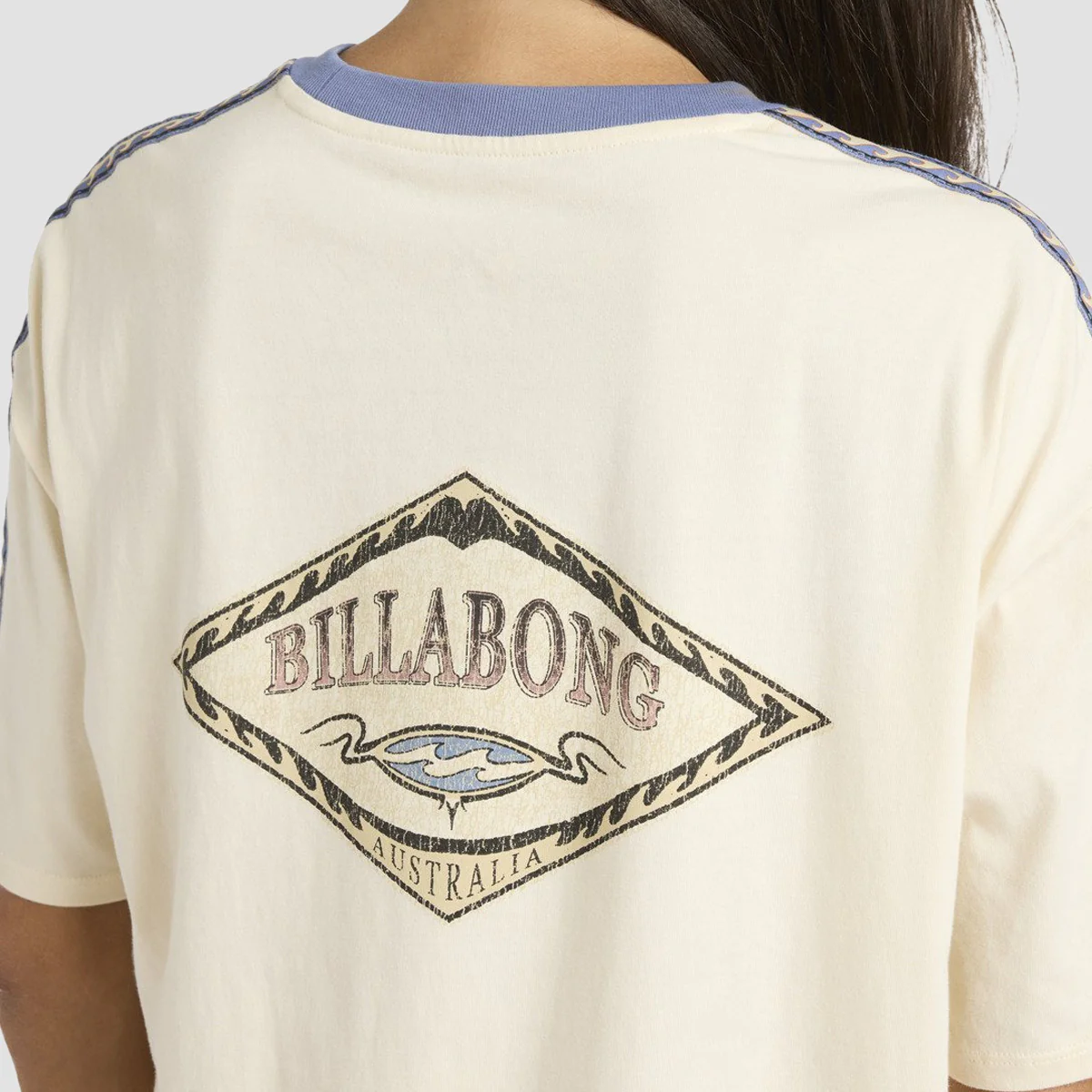 Billabong Barrels Oversized T-Shirt White Cap - Womens - Image 3