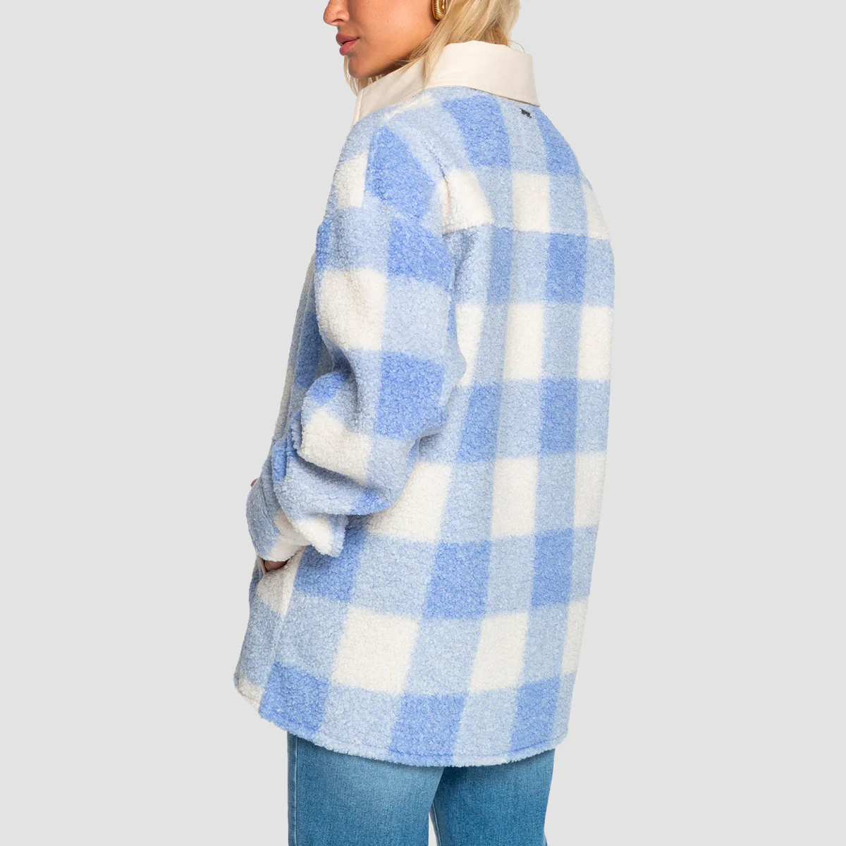 Billabong Best Story Fleece Overshirt Outta The Blue - Womens - Image 3