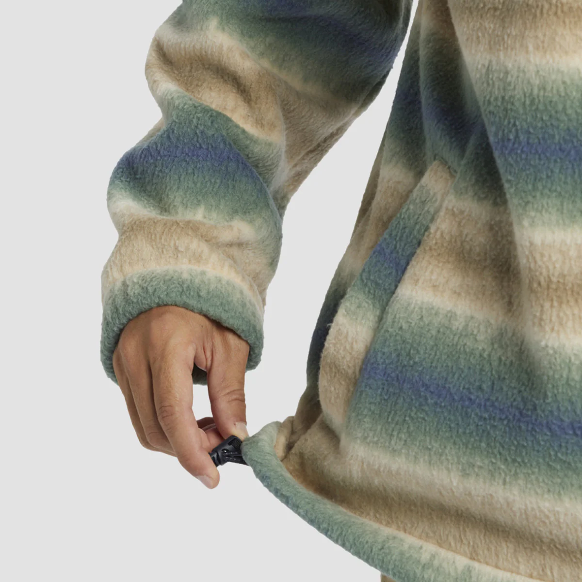 Billabong Boundary Half Zip Polar Fleece Sweatshirt Dune - Image 4