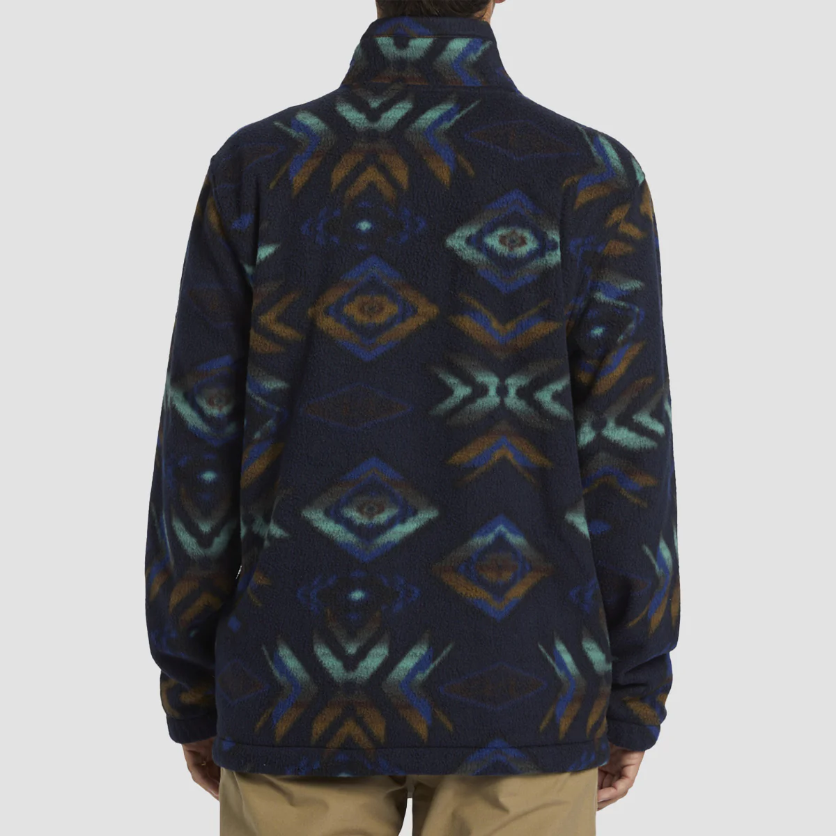 Billabong Boundary Half Zip Polar Fleece Sweatshirt Navy - Image 2
