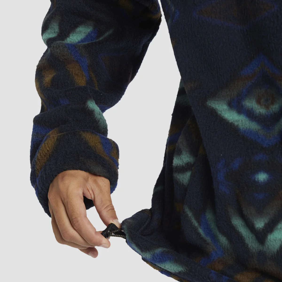 Billabong Boundary Half Zip Polar Fleece Sweatshirt Navy - Image 4