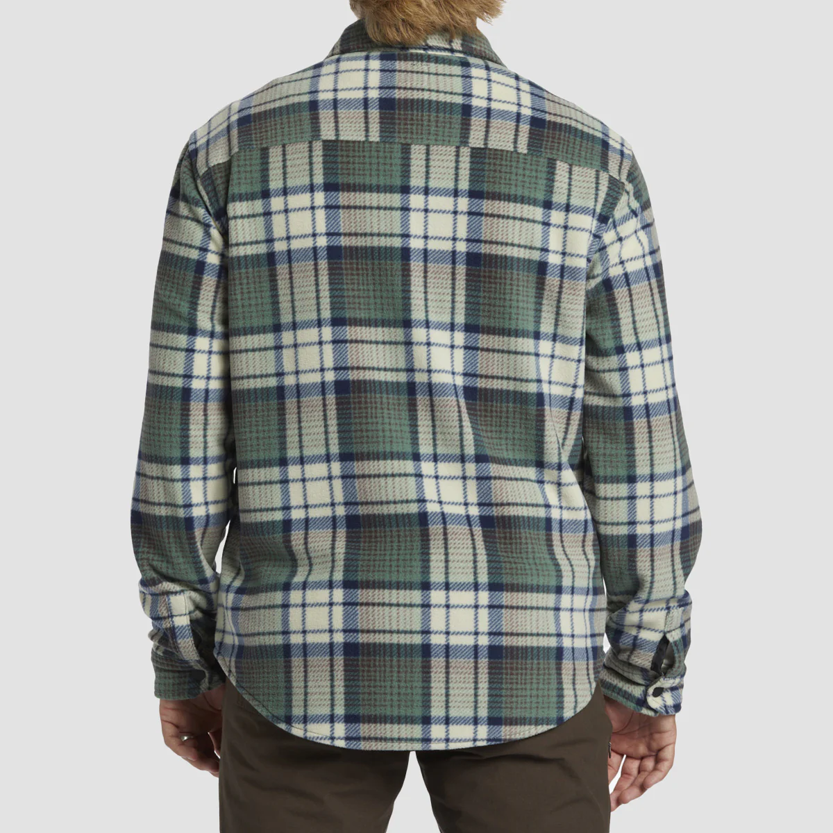 Billabong Furnace Flannel Longsleeve Shirt Taupe - Image 2