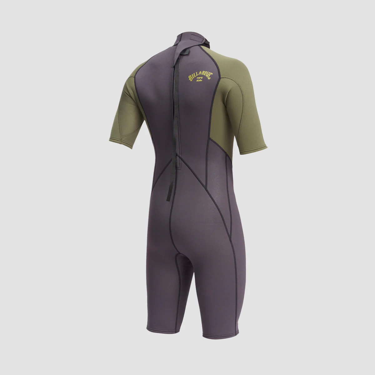 Billabong Intruder 2/2mm Back Zip Shorty Wetsuit Antique Black - Image 2