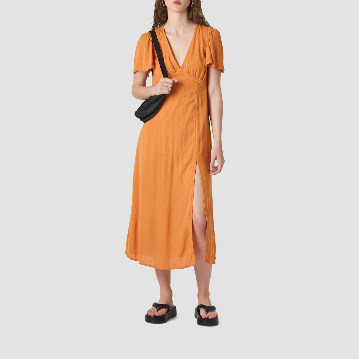 Billabong Jet Set Midi Dress Dried Mango