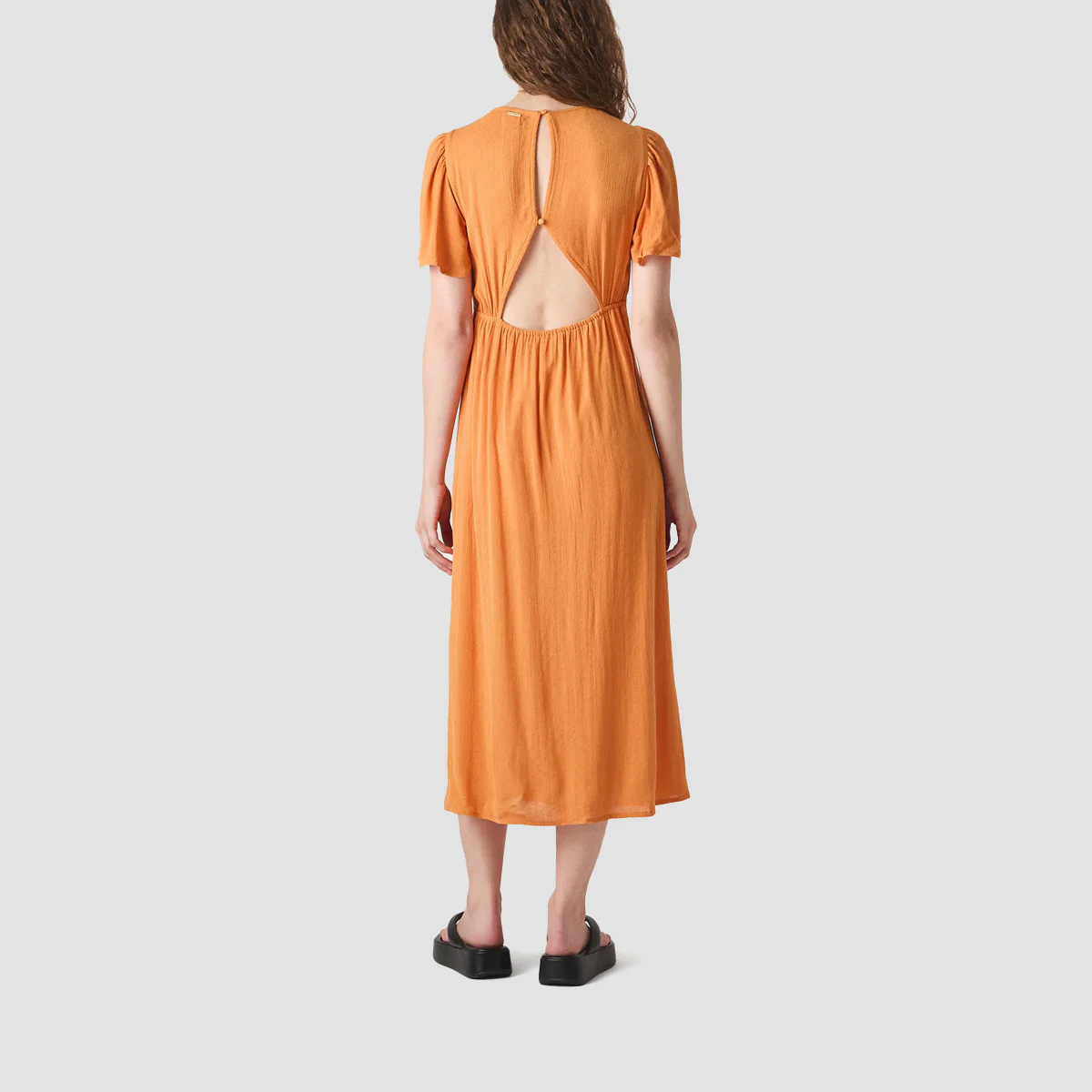 Billabong Jet Set Midi Dress Dried Mango - Image 2