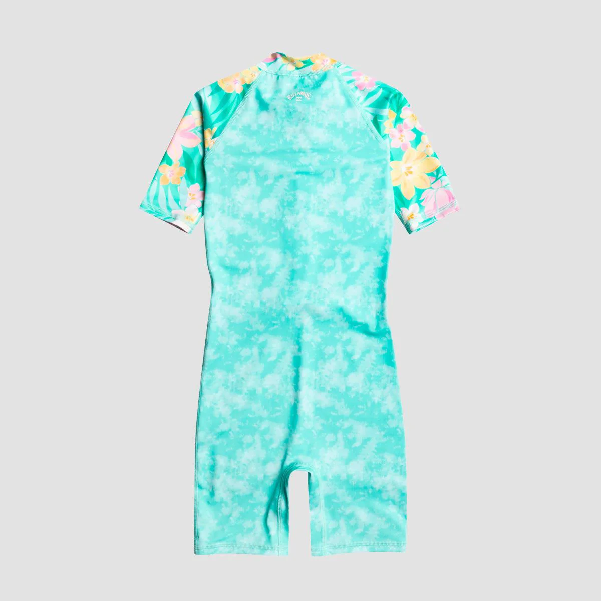 Billabong Little Love Short Sleeve UPF 50 One-Piece Rashguard 2-7 Years Light Lagoon - Girls - Image 2