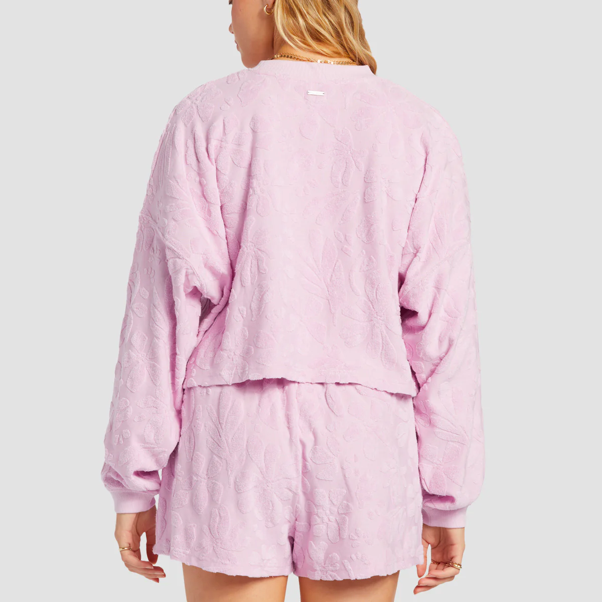 Billabong Loosen Up Crew Sweatshirt Lilac Smoke - Image 2