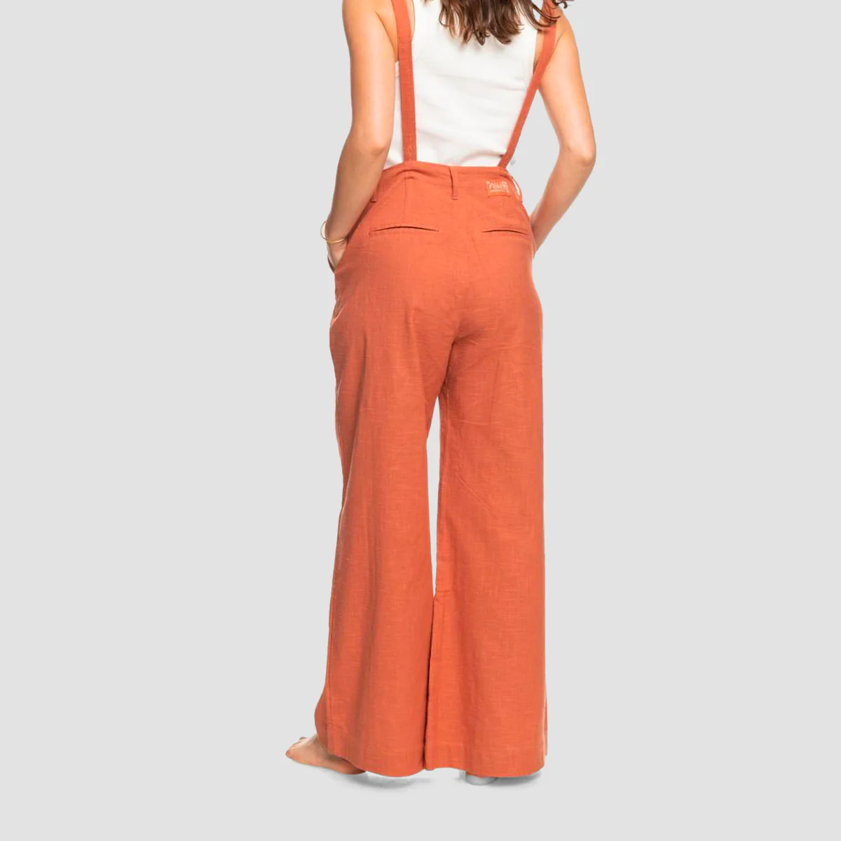 Billabong Madi Studio Wide Leg Flared Trousers Brown Oxide - Womens - Image 2