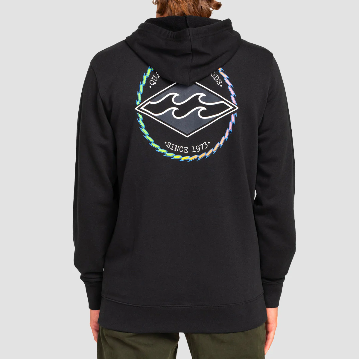 Billabong Rotor Diamond Pullover Hoodie Black - Image 2