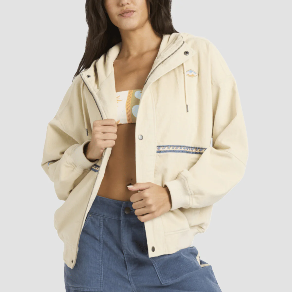 Billabong Set The Tone Jacket White Cap - Womens