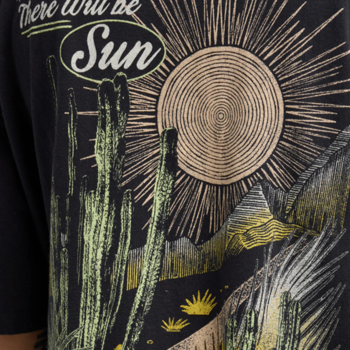 Billabong Sun Chasing Loose Fit T-Shirt Off Black - Womens - Image 3