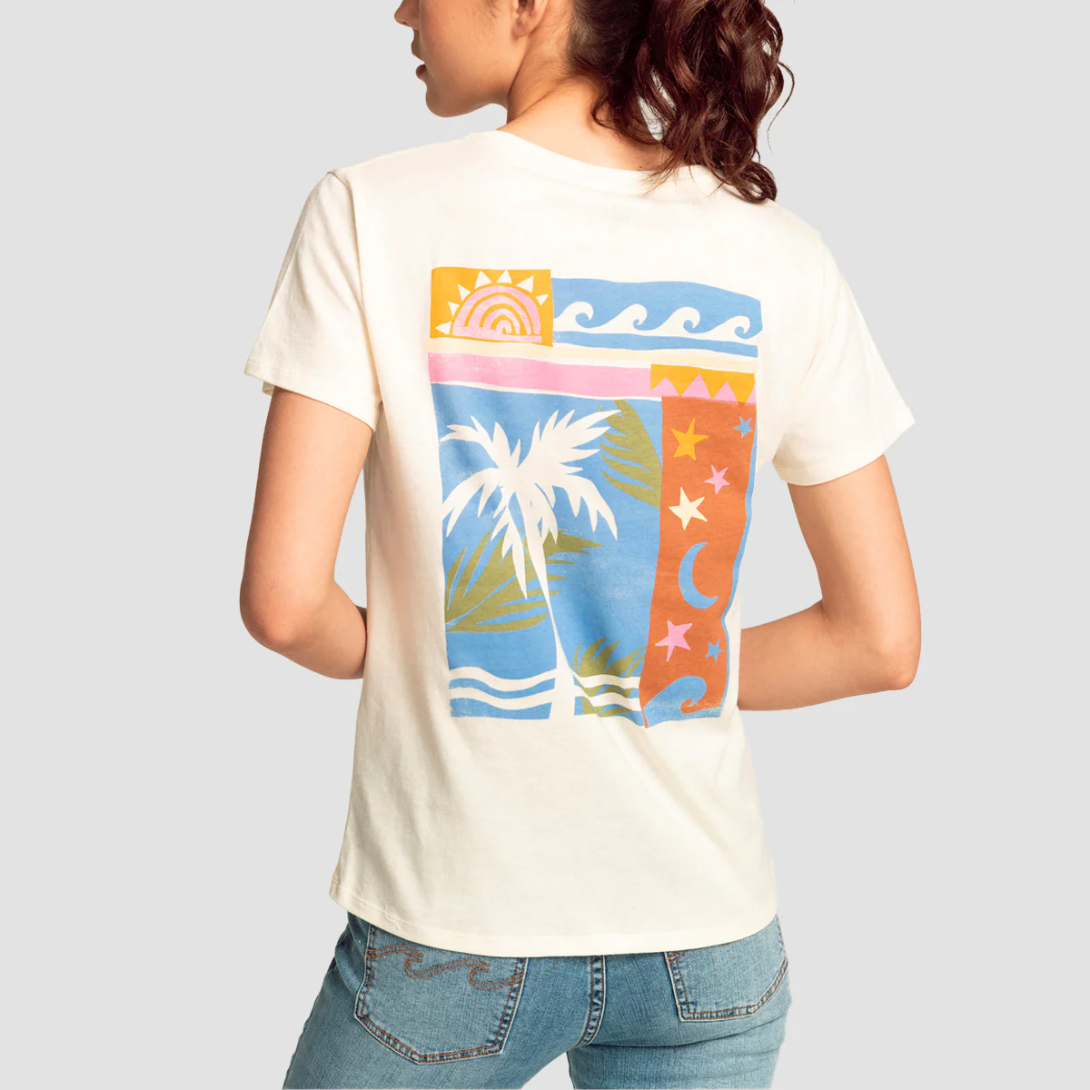 Billabong Take Your Time T-Shirt Salt Crystal - Womens - Image 2