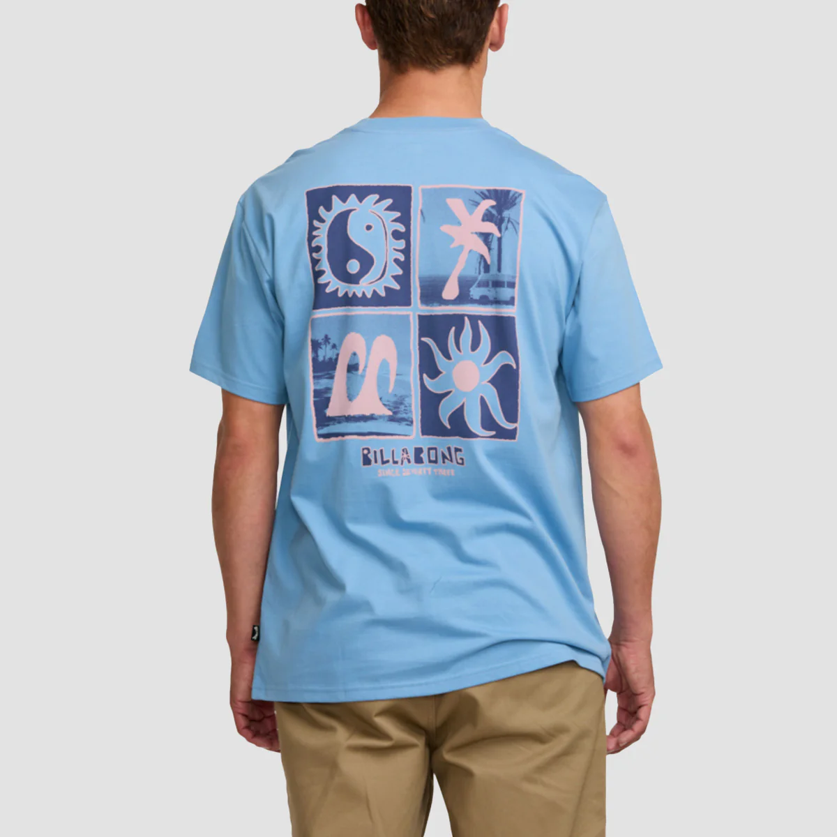 Billabong Twin Peaks Regu T-Shirt Sky Blue