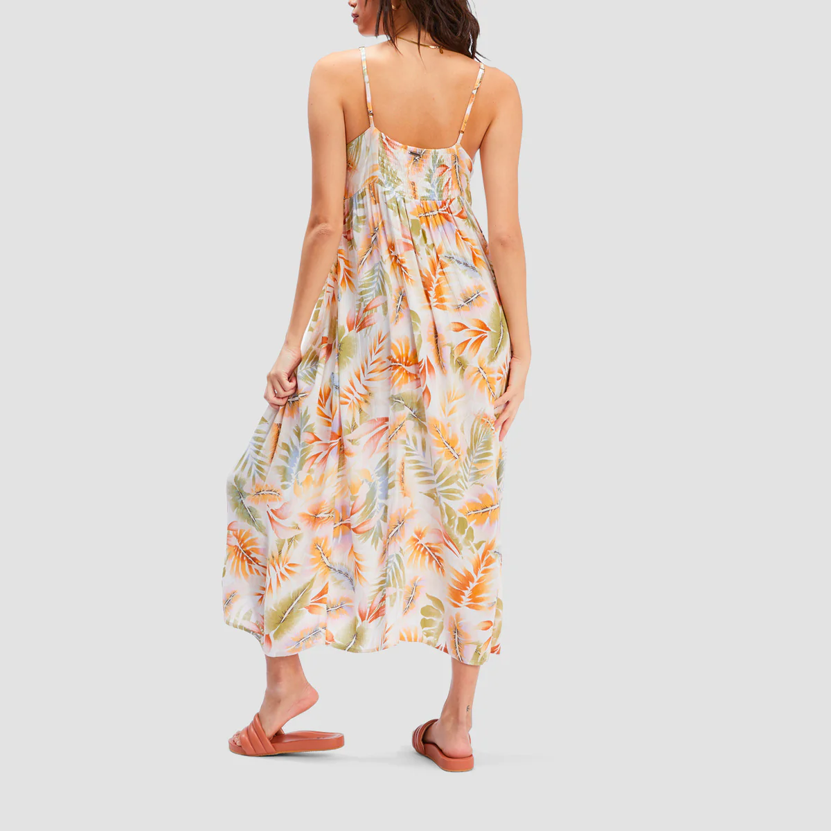 Billabong Twist It Midi Slip Dress White/Multi - Womens - Image 2