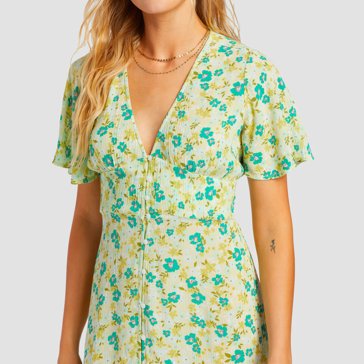 Billabong Your Girl Dress Limelight - Image 4