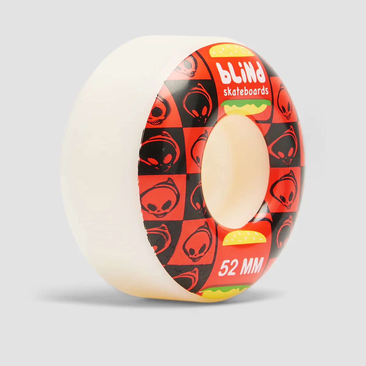 Blind Burger Skateboard Wheels Black/Red 52mm - Image 2