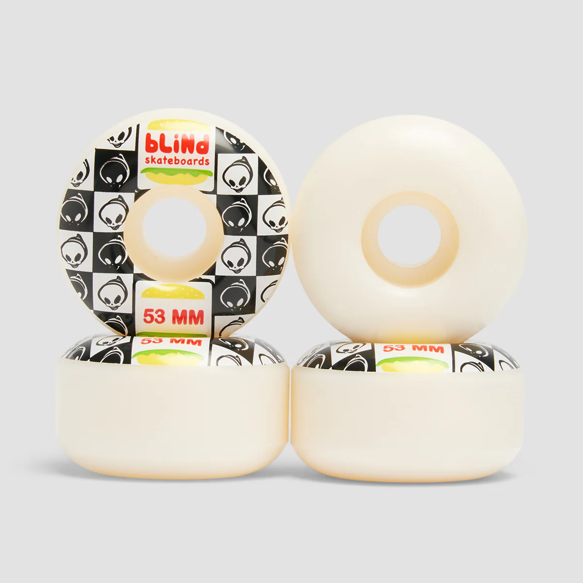Blind Burger Skateboard Wheels Black/White 53mm