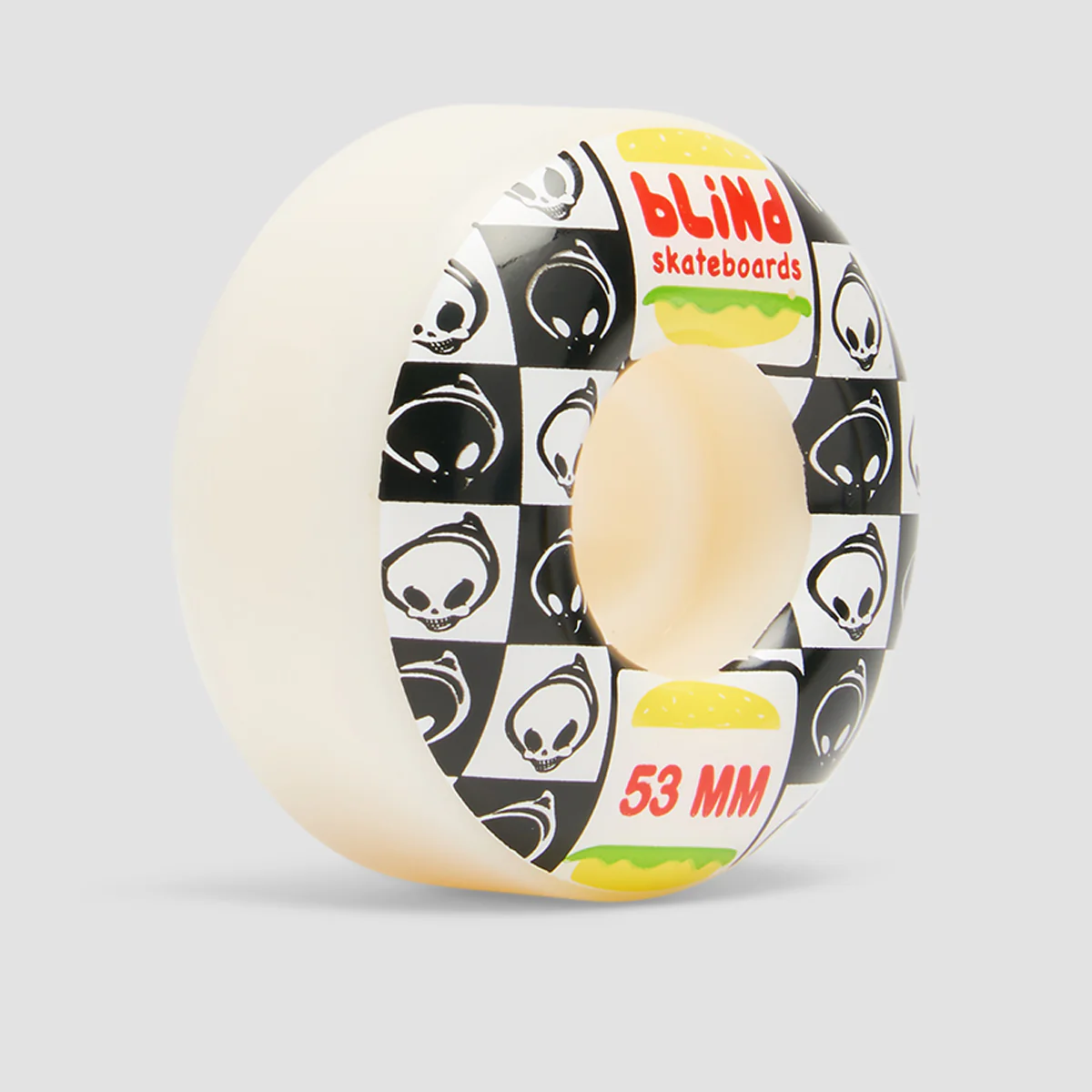 Blind Burger Skateboard Wheels Black/White 53mm - Image 2