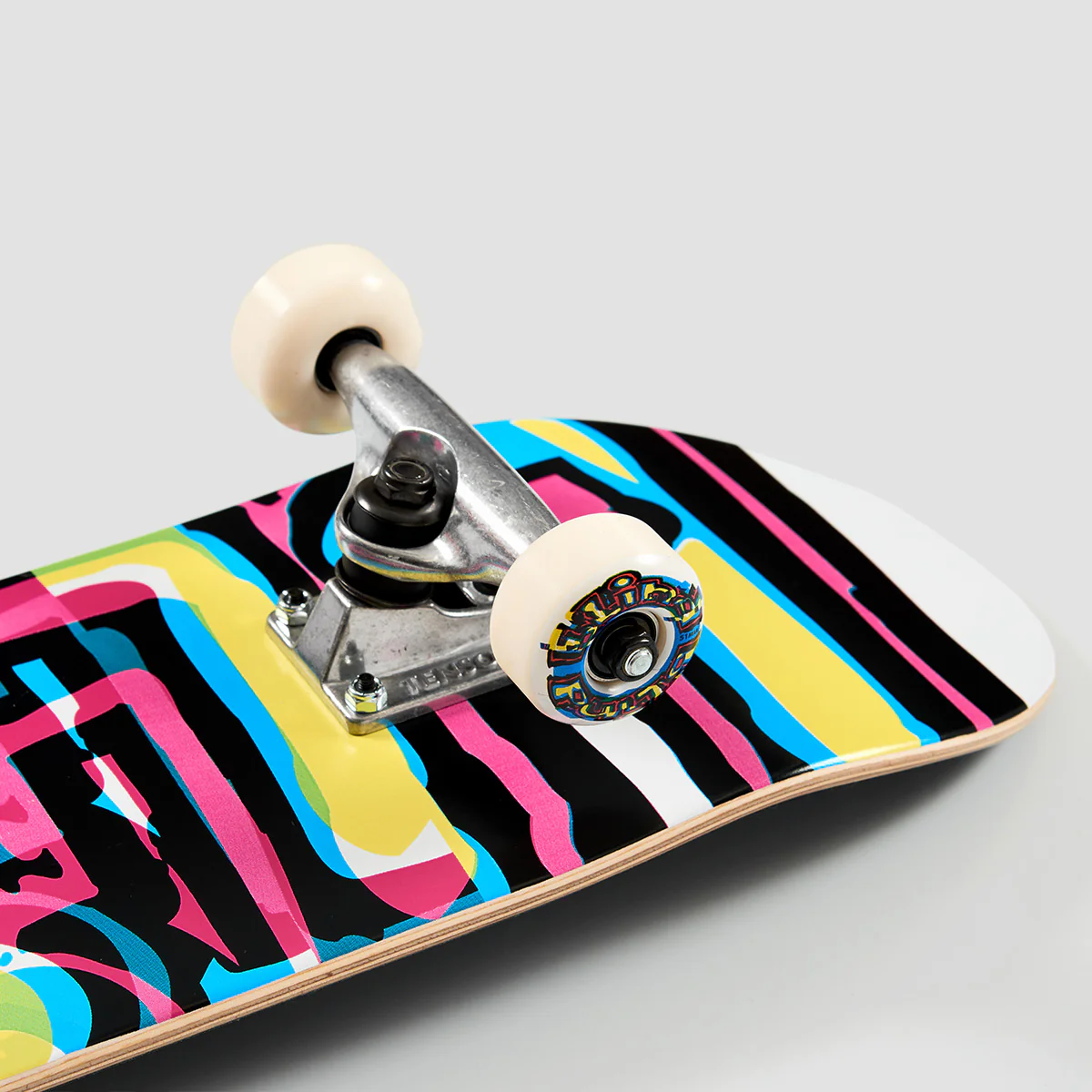 Blind Logo Glitch FP Mid Skateboard White - 7.25" - Image 2