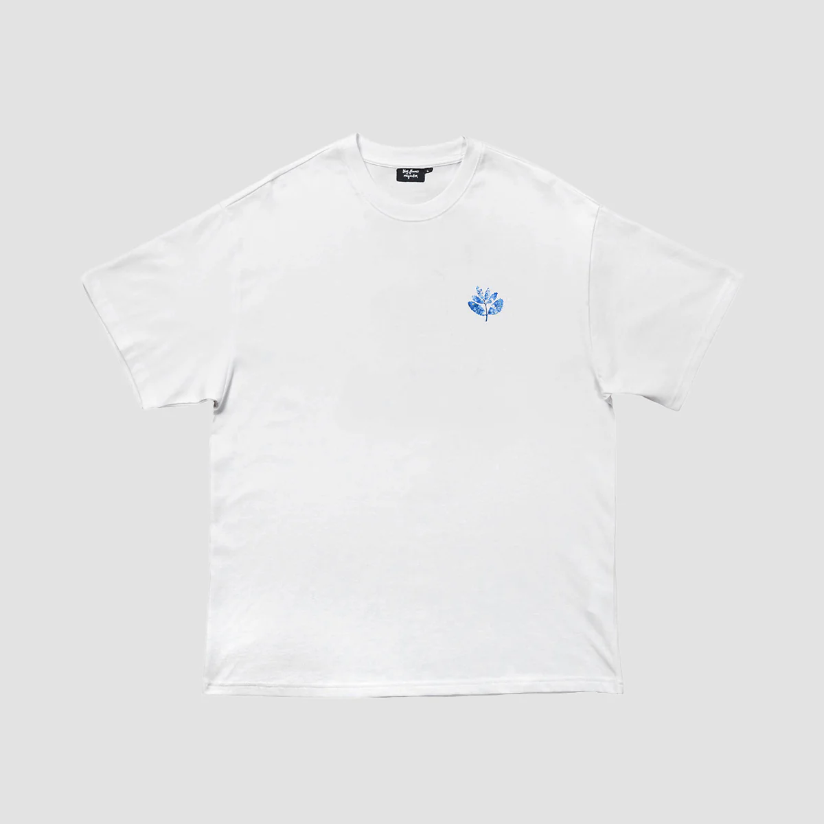 Blue Flowers x Magenta T-Shirt White - Image 2