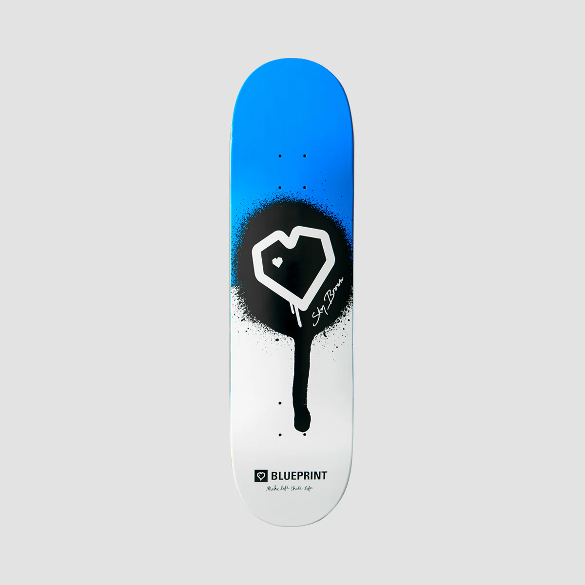 Blueprint X Sky Brown X MLSL Collab Guest Skateboard Deck Blue/White - 8.25''