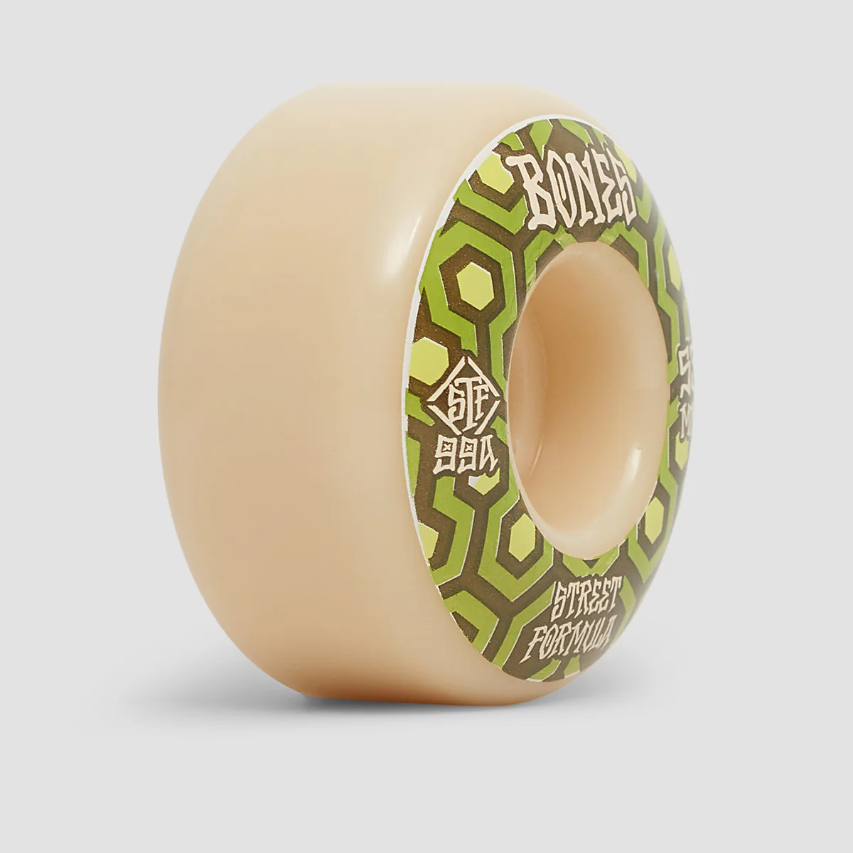 Bones Retros V1 Standard 99A STF Skateboard Wheels White 53mm - Image 2
