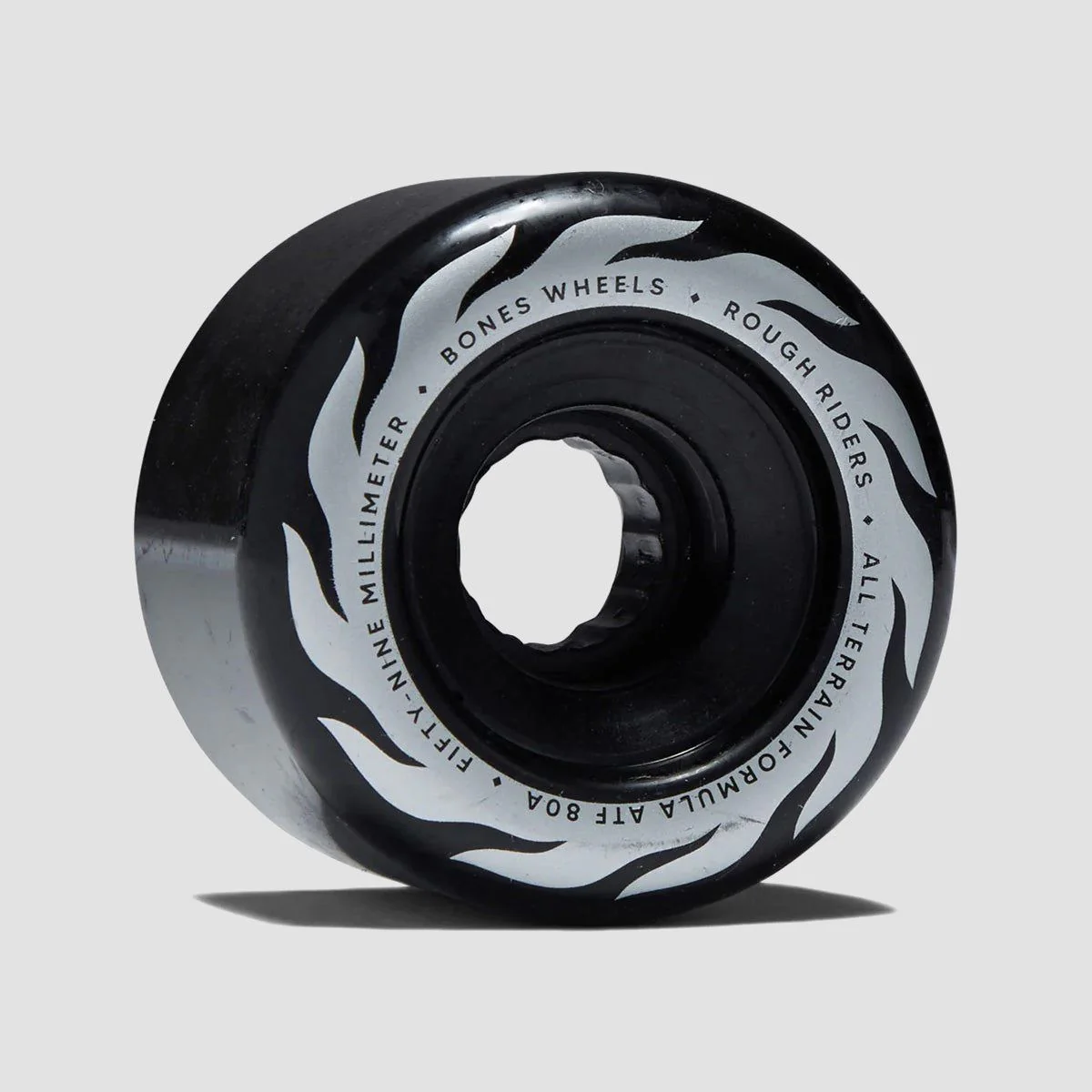 Bones Rough Riders Eternal Flame 80A ATF Skateboard Wheels Black 59mm - Image 2