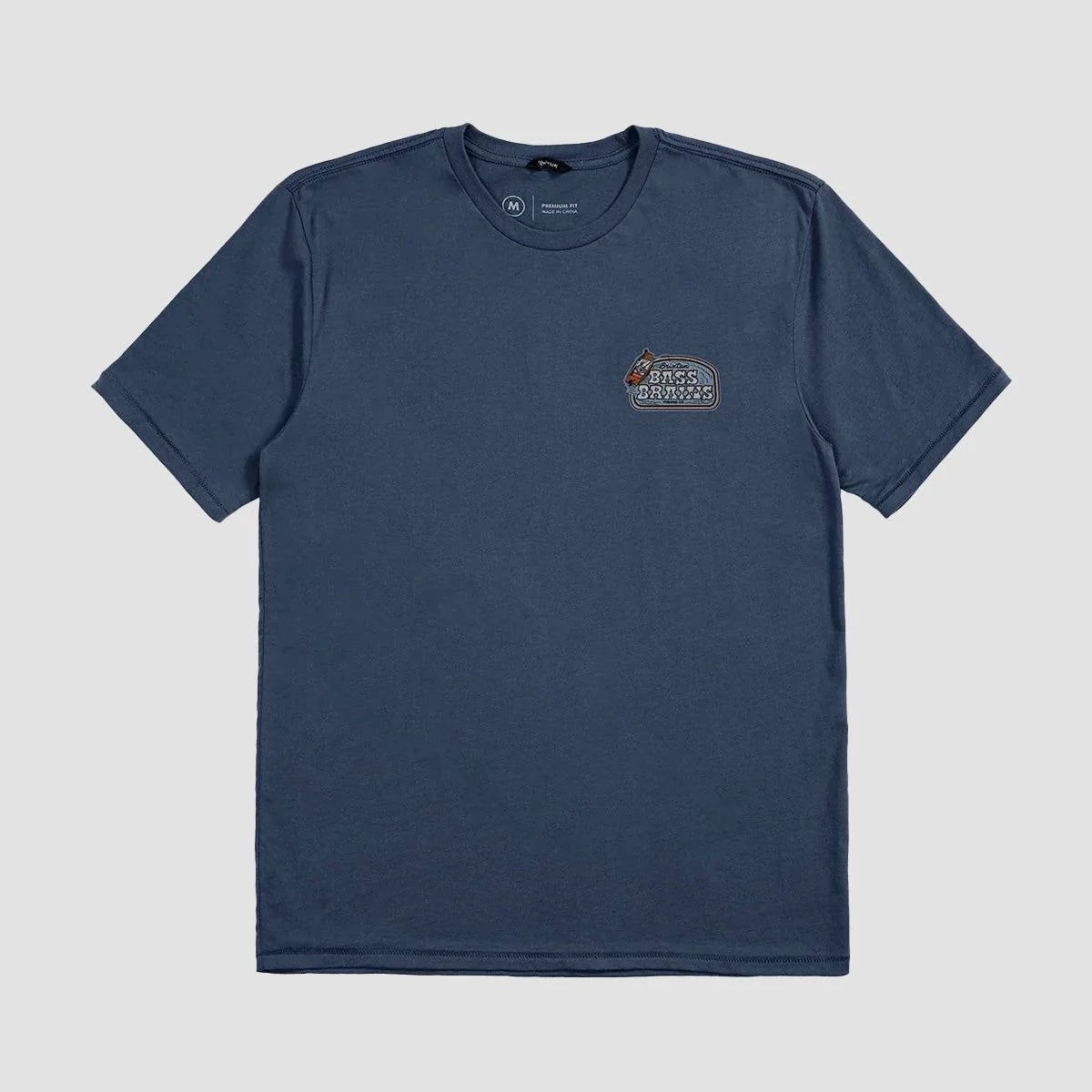 Brixton Bass Brains Boat T-Shirt Washed Navy - Image 2