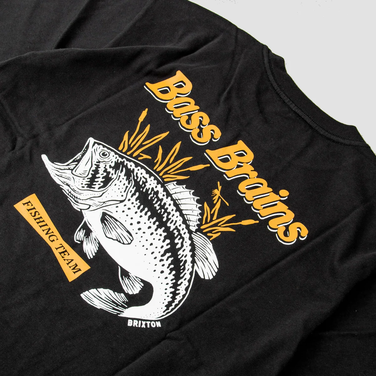 Brixton Bass Brains FT T-Shirt Black - Image 2