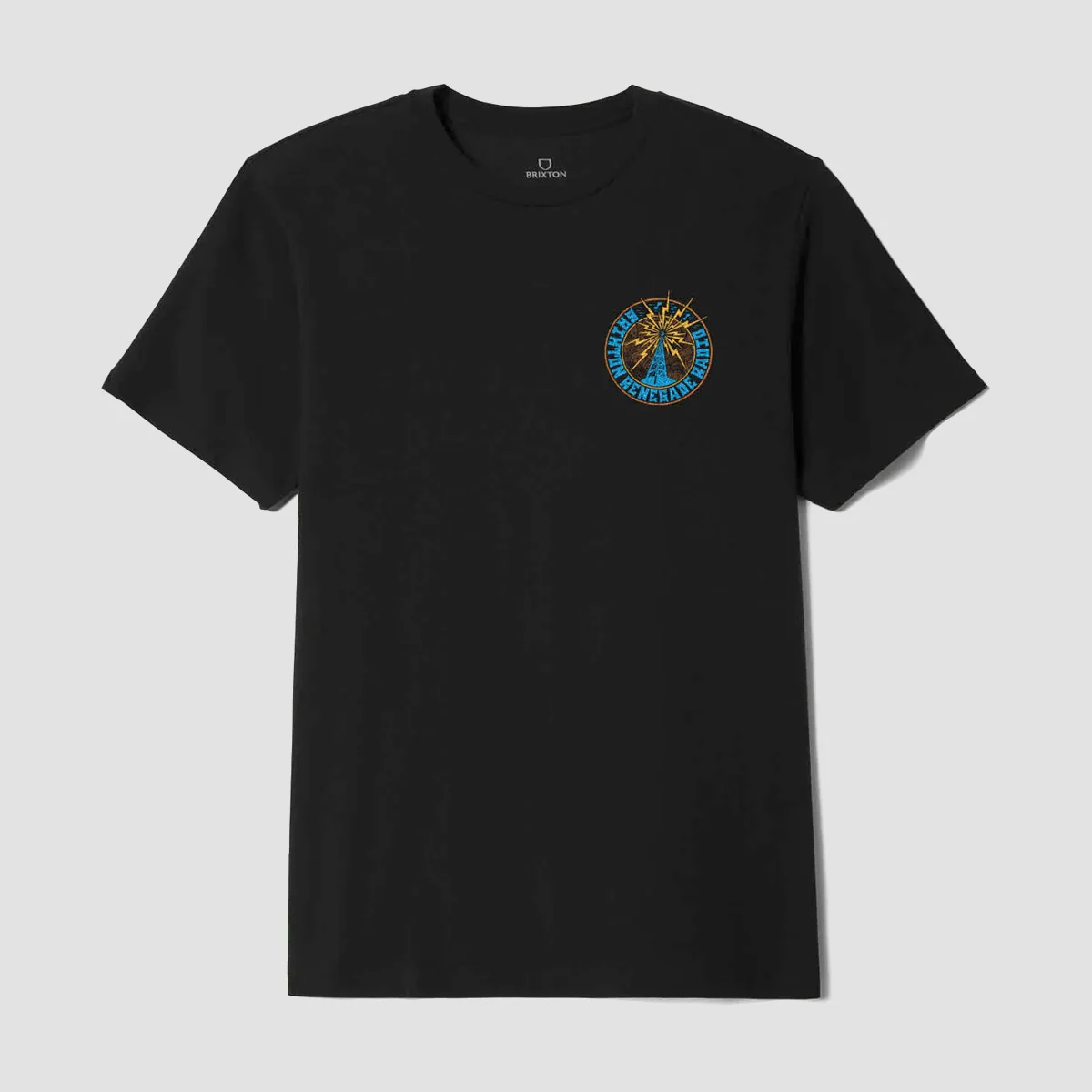 Brixton Broadcast T-Shirt Black - Image 2