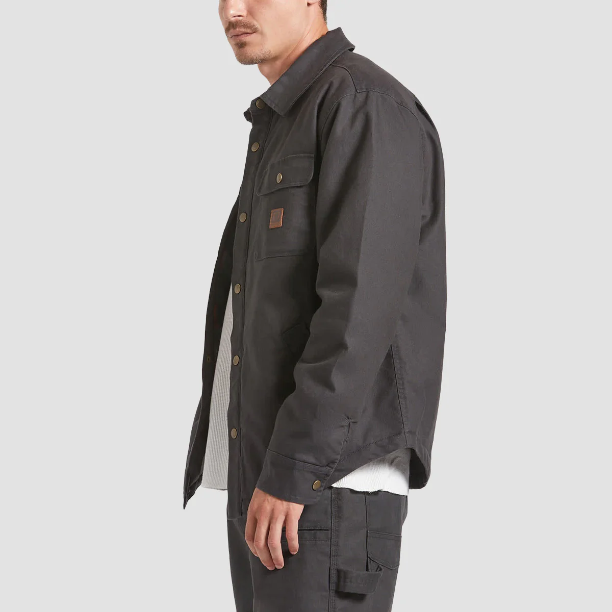 Brixton Builders Stretch Lined Jacket Washed Black/Red - Image 2