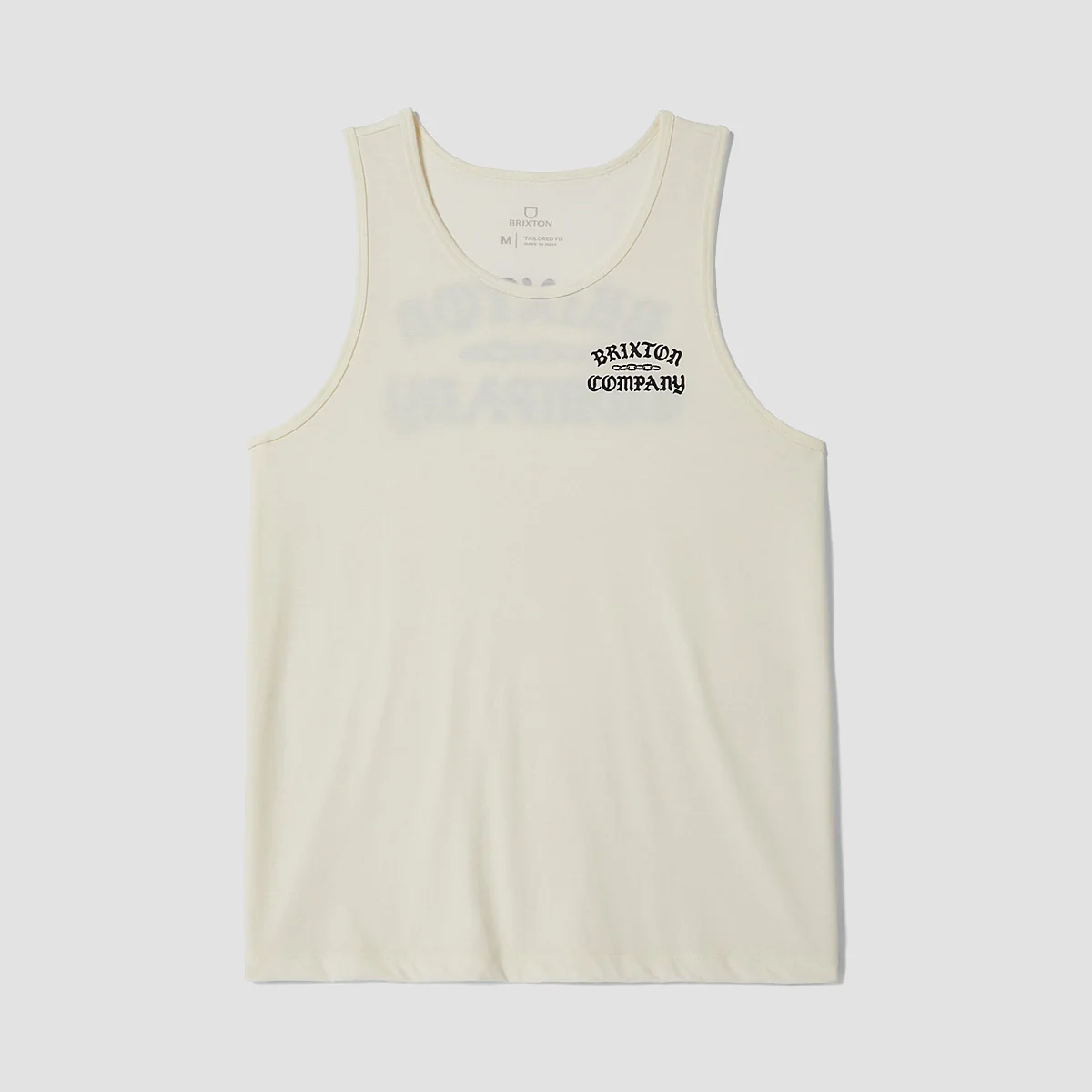 Brixton Chains Tank Top Vest Off White