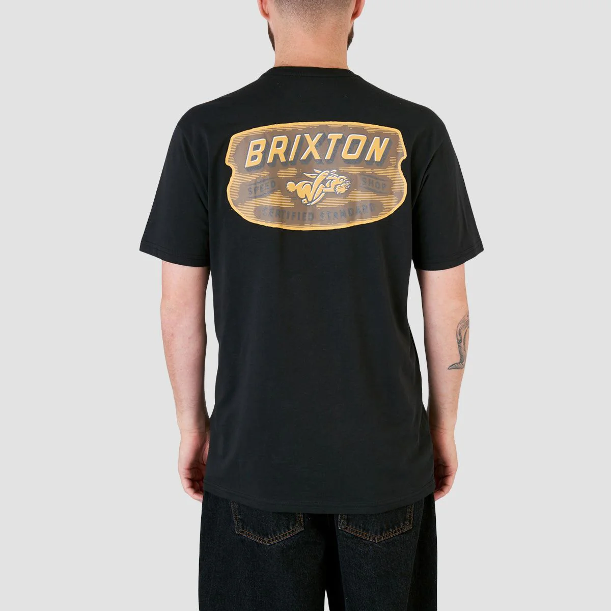 Brixton Clayburn Tailored T-Shirt Black - Image 2