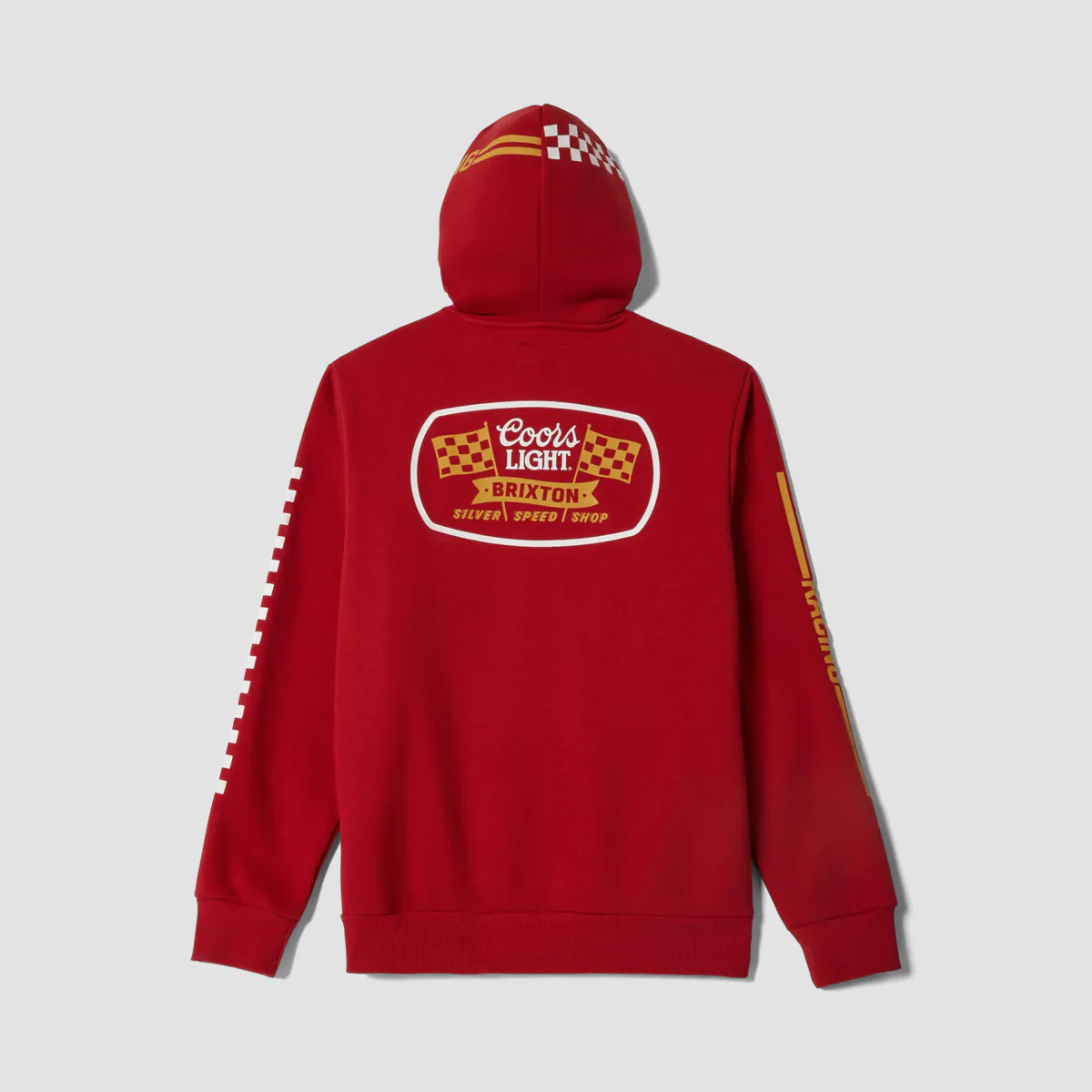 Brixton Coors Light Pit Stop Pullover Hoodie Coors Red - Image 2