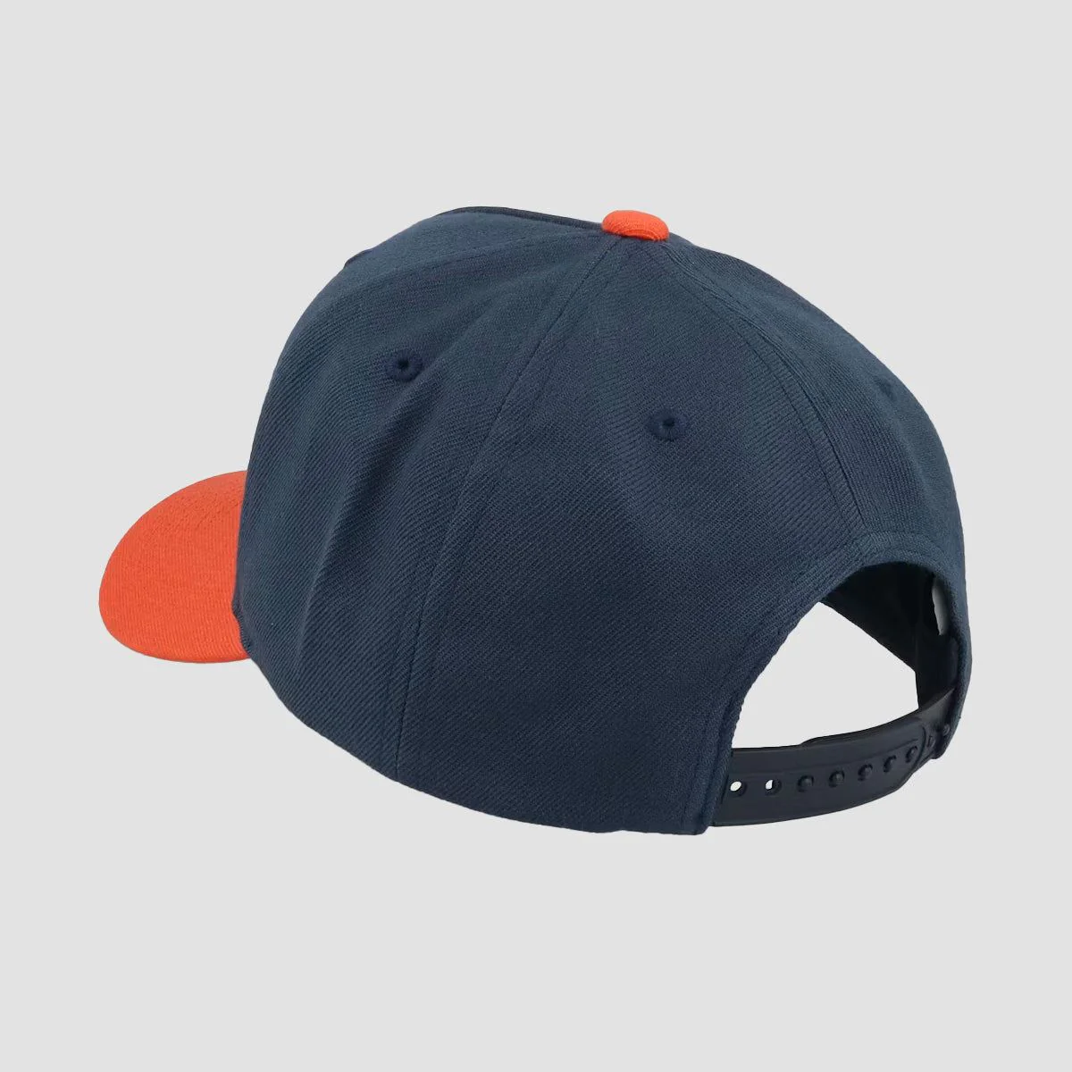 Brixton Crest C MP Snapback Cap Navy/Orange - Image 2