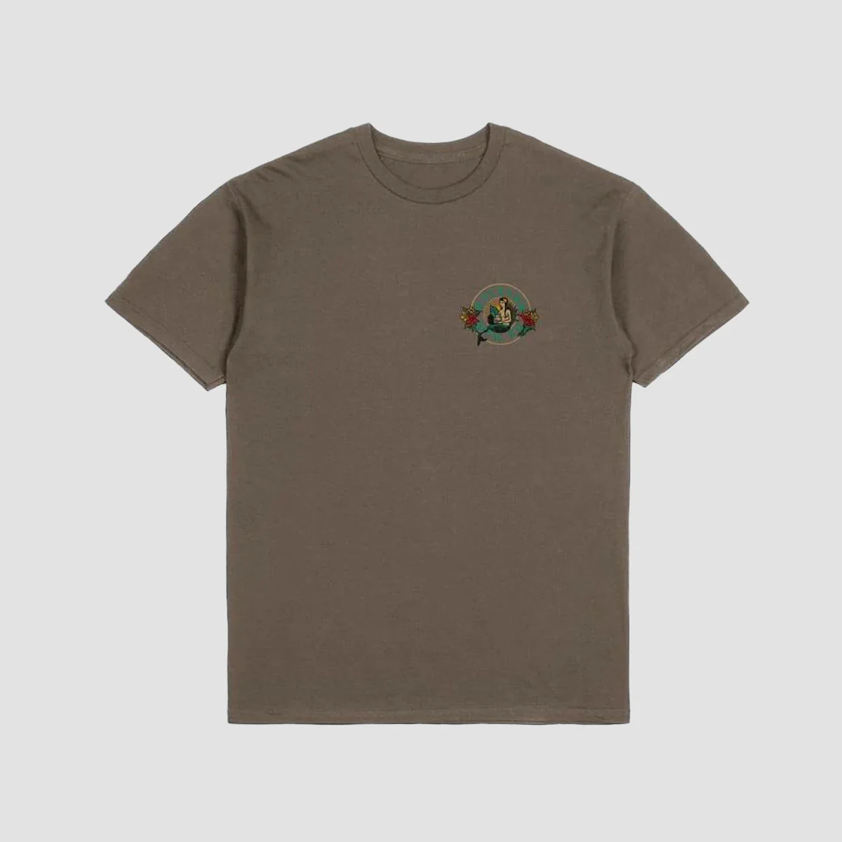Brixton Geneva T-Shirt Dark Earth Worn Wash - Image 2