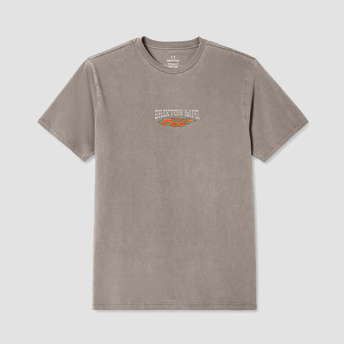 Brixton Hardee T-Shirt Cinder Worn Wash - Image 2