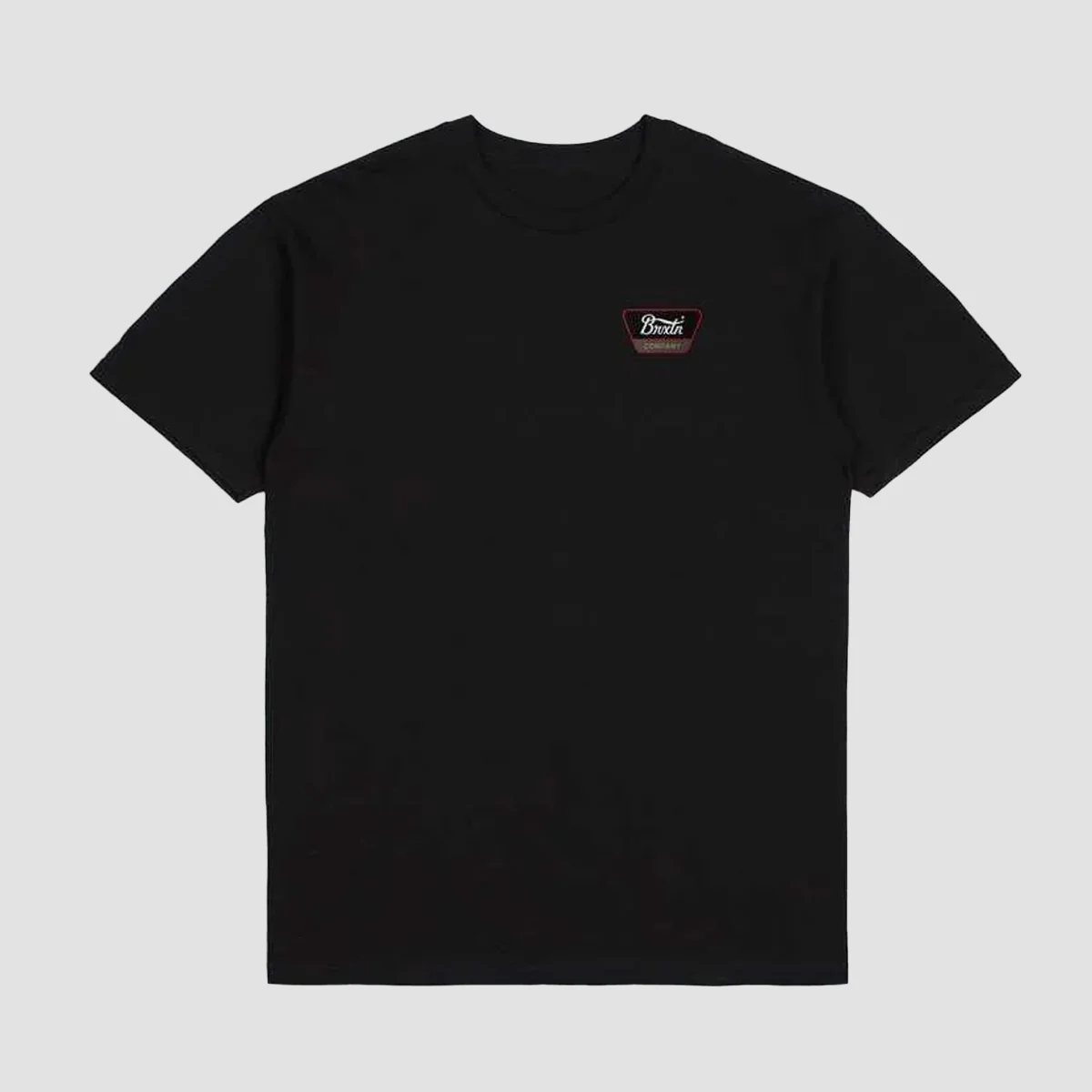 Brixton Linwood T-Shirt Black/Casa Red/White - Image 2