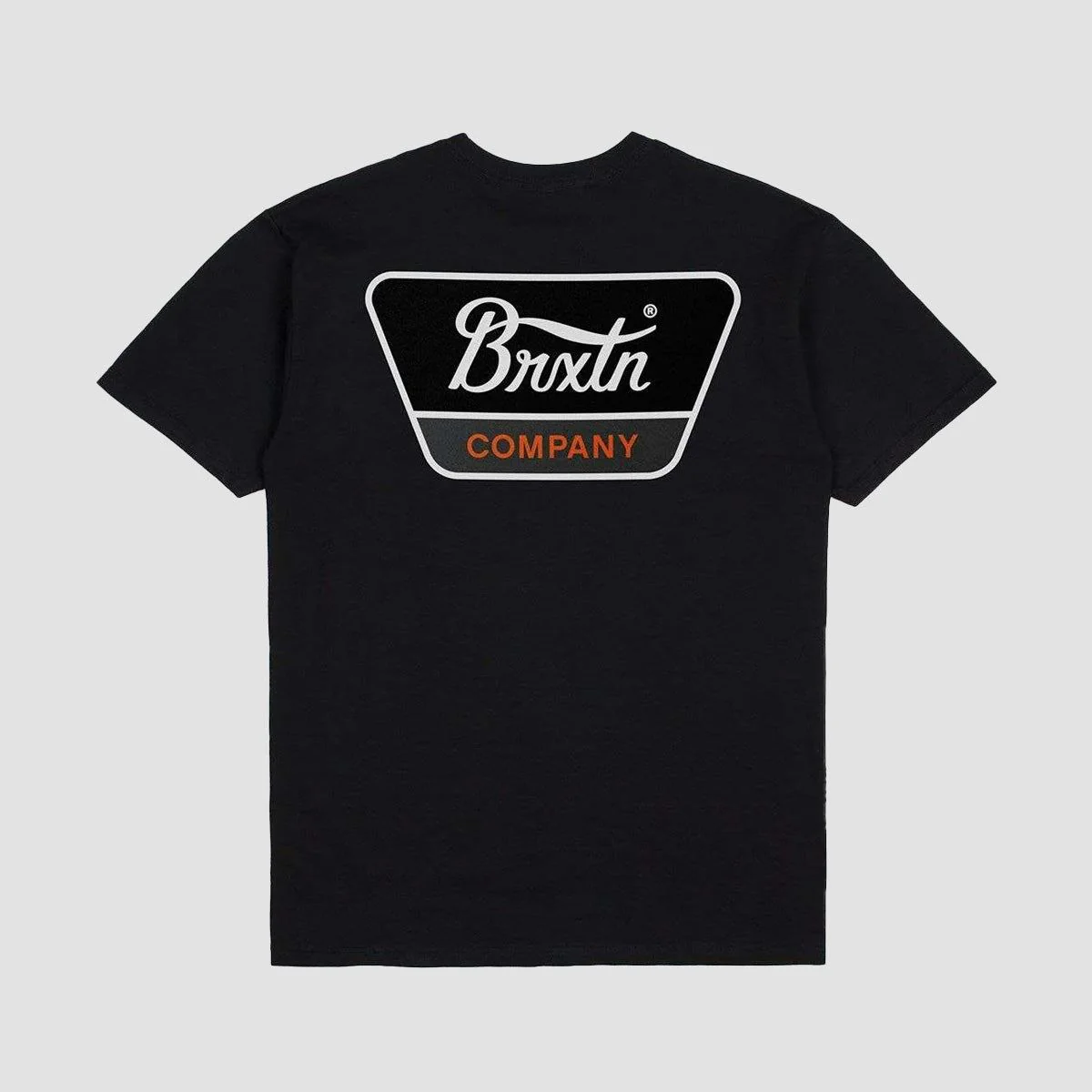Brixton Linwood T-Shirt Black/Orange/White