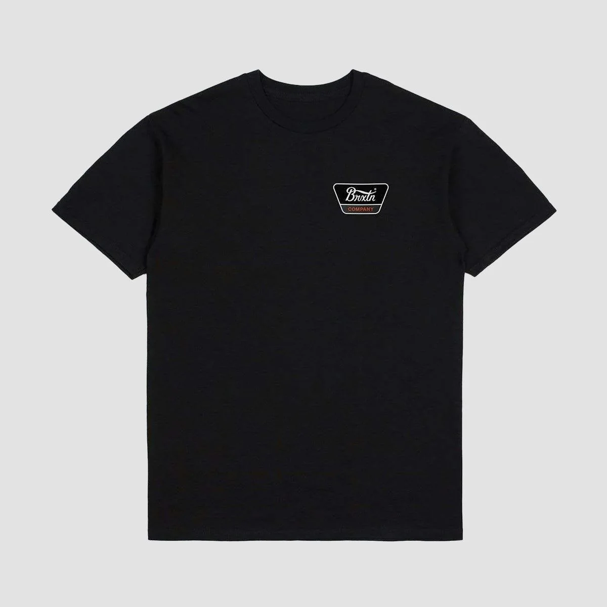 Brixton Linwood T-Shirt Black/Orange/White - Image 2