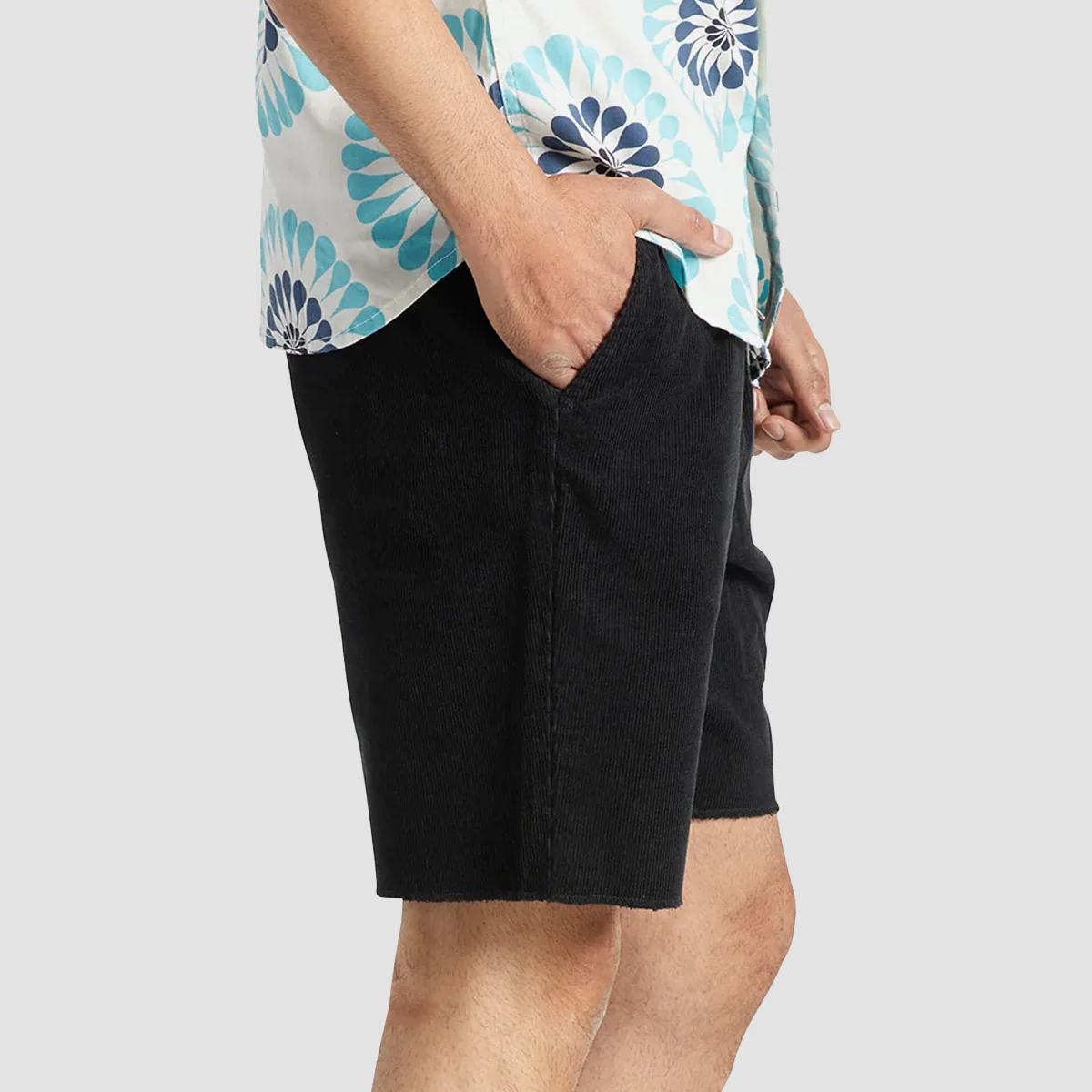 Brixton Madrid II Corduroy Shorts Black Cord - Image 2