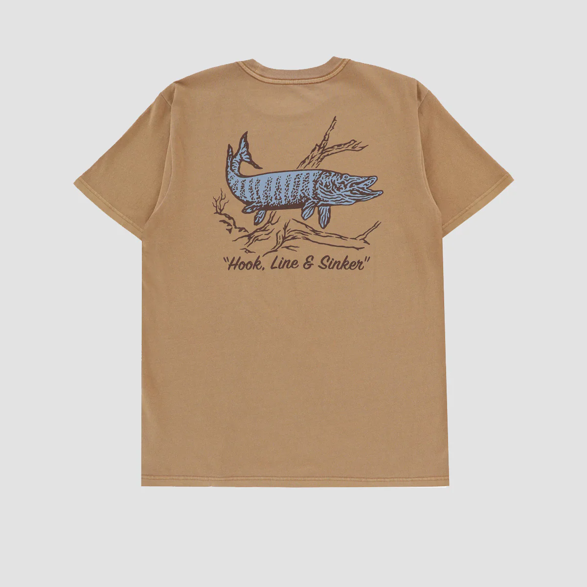 Brixton Muskie T-Shirt Dijon Worn Wash - Image 2